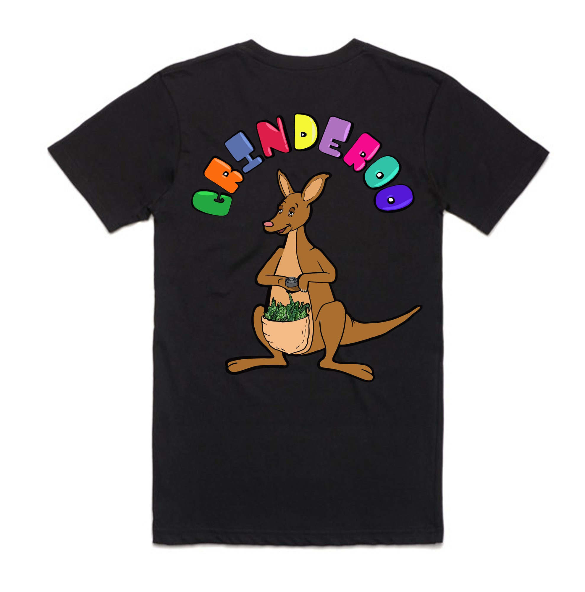 The Aussie Roo Tee by GrindeROO - Black
