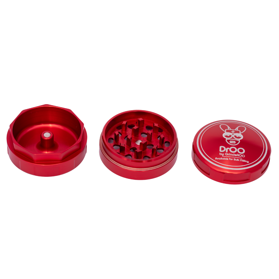 Threadless 3 Piece 'DRoo' 55mm Herb Grinder