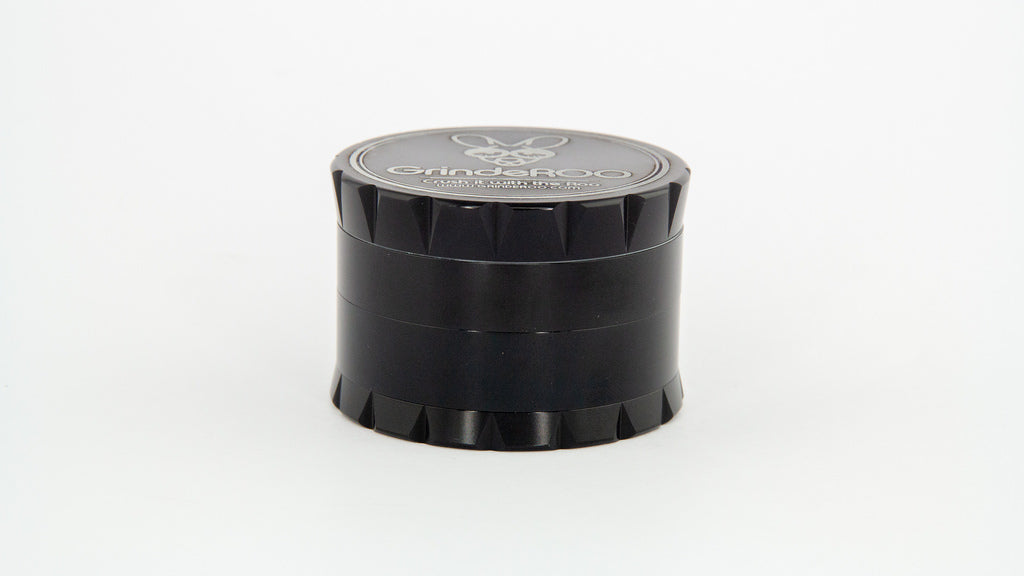 GrindeROO 4 Piece Premium Metal Herb Grinder - The 'OG'