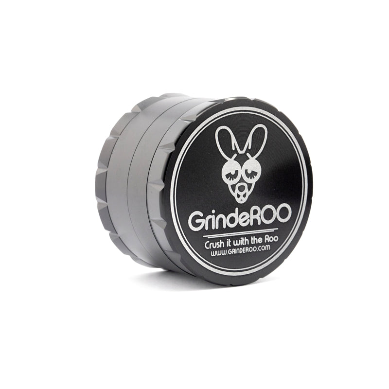 GrindeROO 4 Piece Premium Metal Herb Grinder - The 'OG'