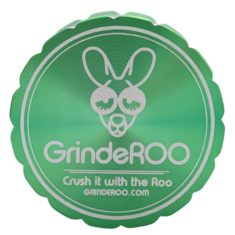 GrindeROO 4 Piece Premium Metal Herb Grinder - The 'OG'