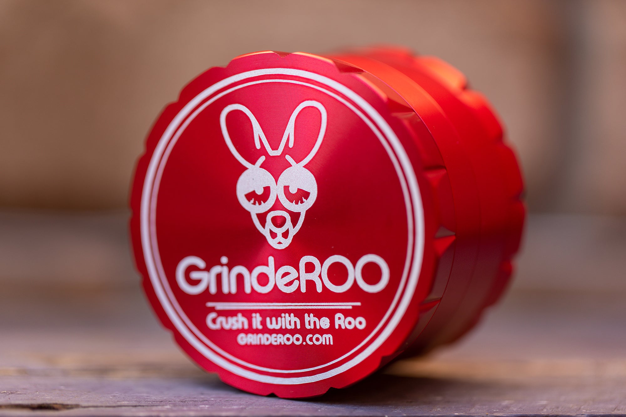 GrindeROO 4 Piece Premium Metal Herb Grinder - The 'OG'