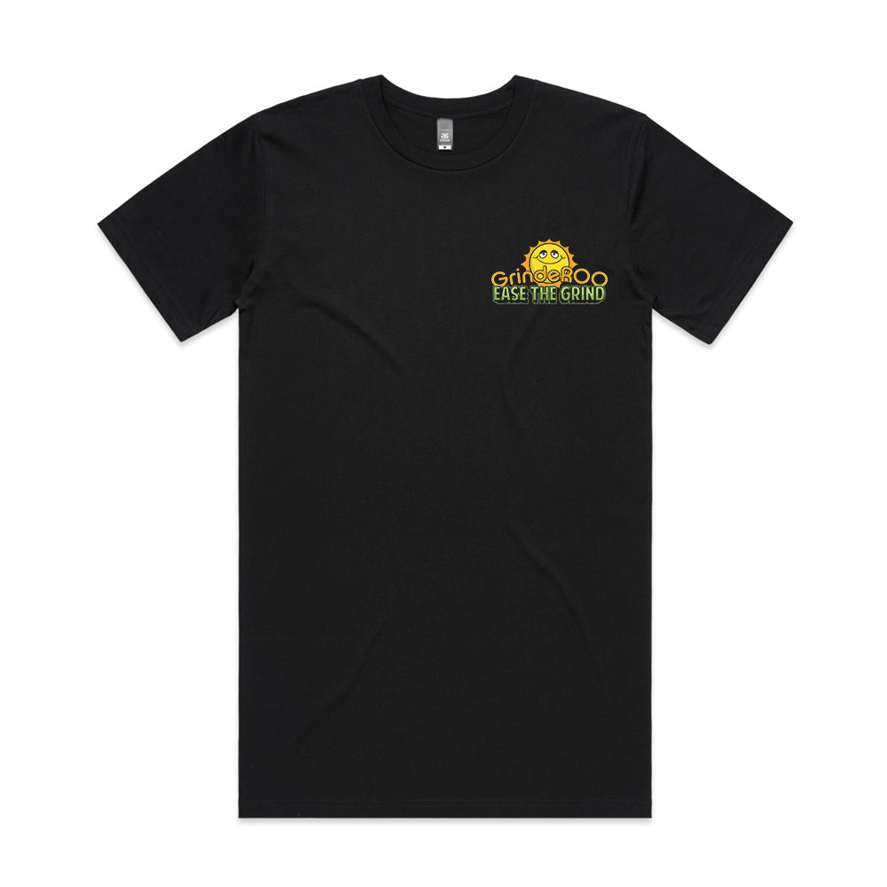 GrindeROO Ease The Grind RooVille – Men's Tee | Black