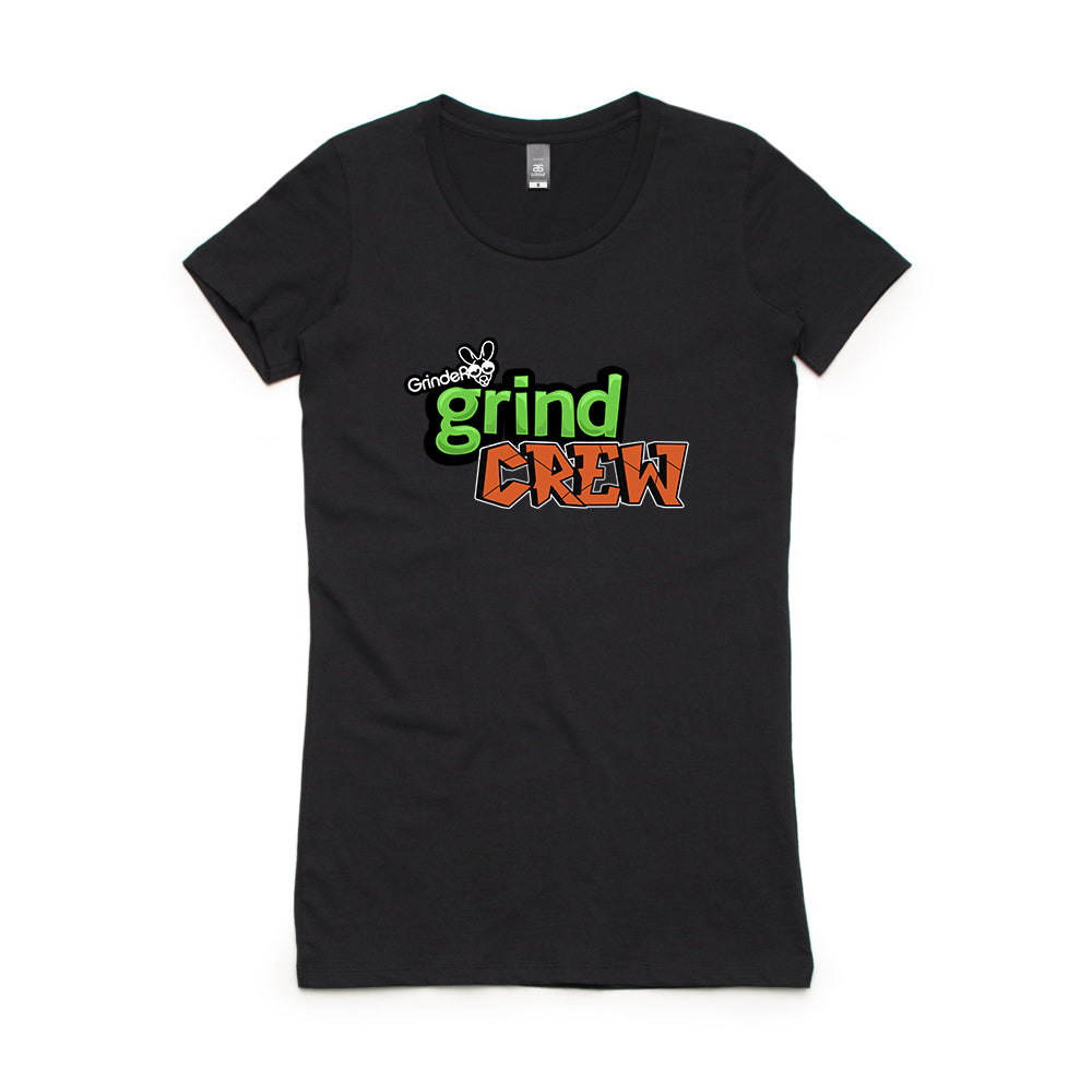 GrindeROO Grind Crew – Women's Tee | Black