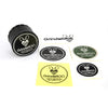 GrindeROO 4-Piece Metal Herb Grinder + Sticker Pack Bundle