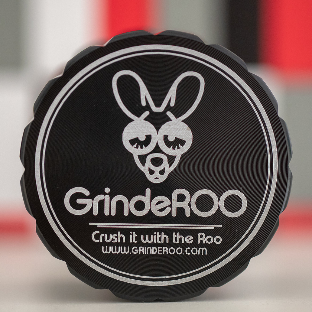 GrindeROO 4 Piece Premium Metal Herb Grinder - The 'OG'